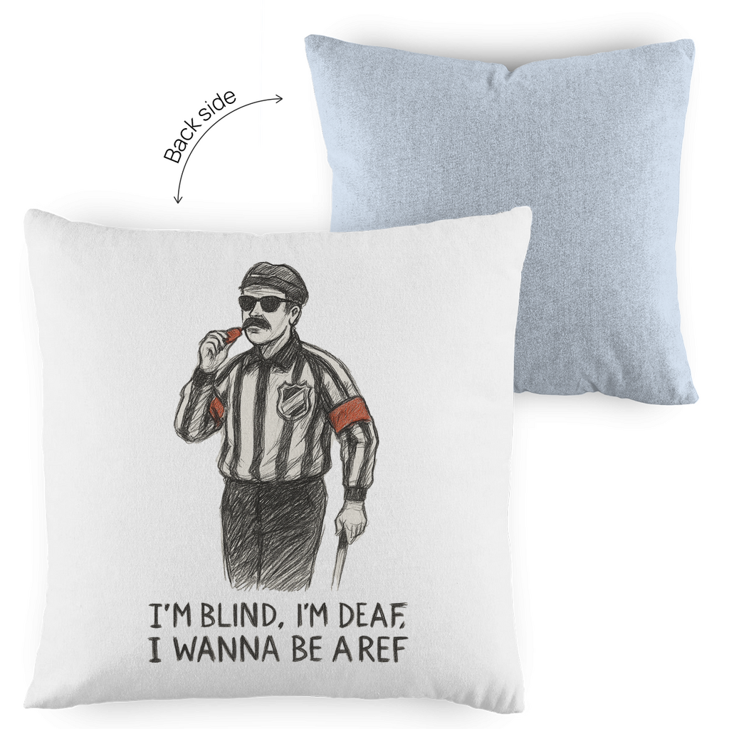 Kopfkissen zweifarbig WANNA BE A REF