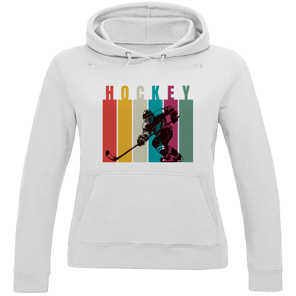 Ladies Hoodie COLOURFUL HOCKEYPLAYER