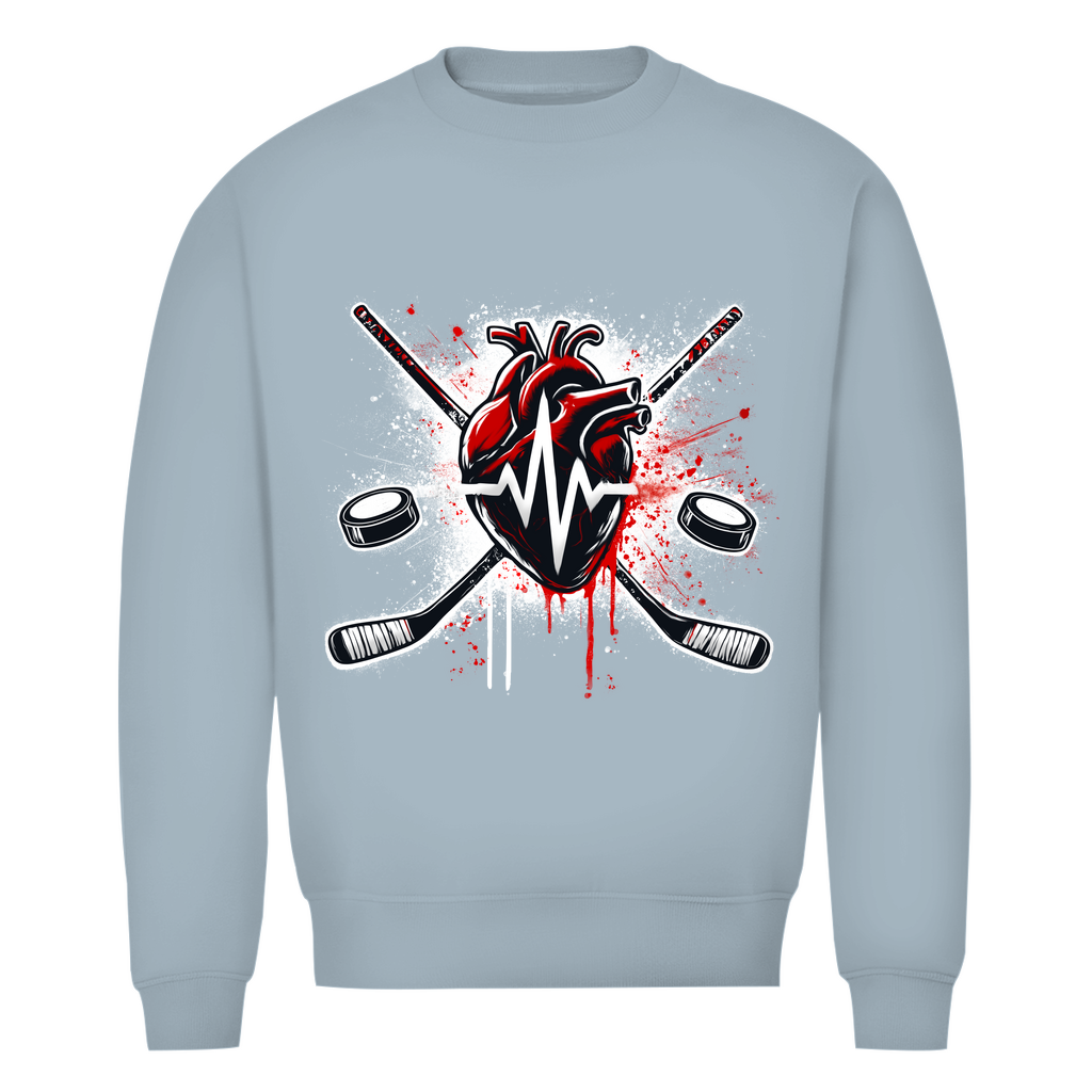 Unisex Sweatshirt HOCKEY HEARTBEAT