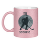 Glitzertasse STERNZEICHEN SCORPIO / SKORPION