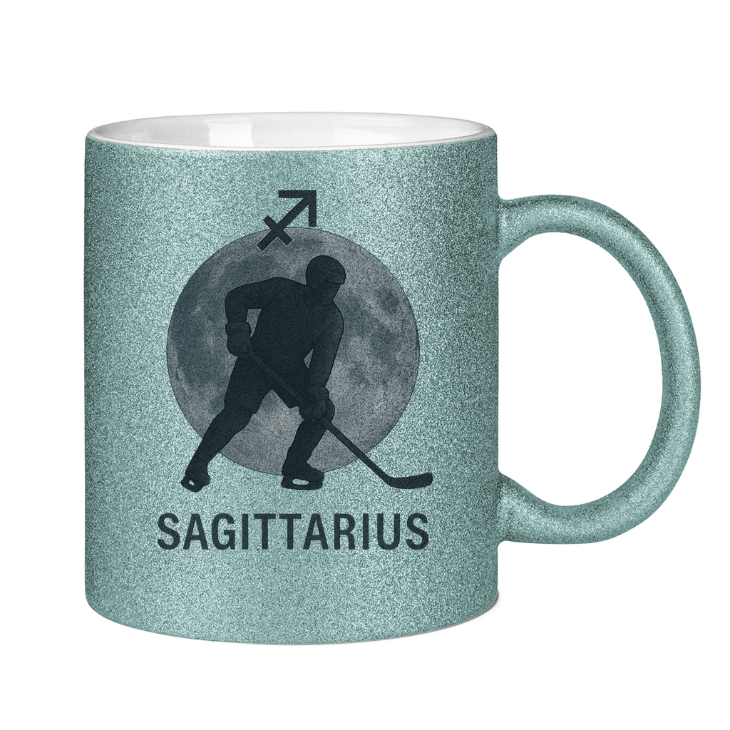 Glitzertasse STERNZEICHEN SAGITTARIUS / SCHÜTZE