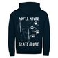 Unisex Zipper NEVER SKATE ALONE (back)