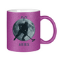 Glitzertasse STERNZEICHEN ARIES / WIDDER