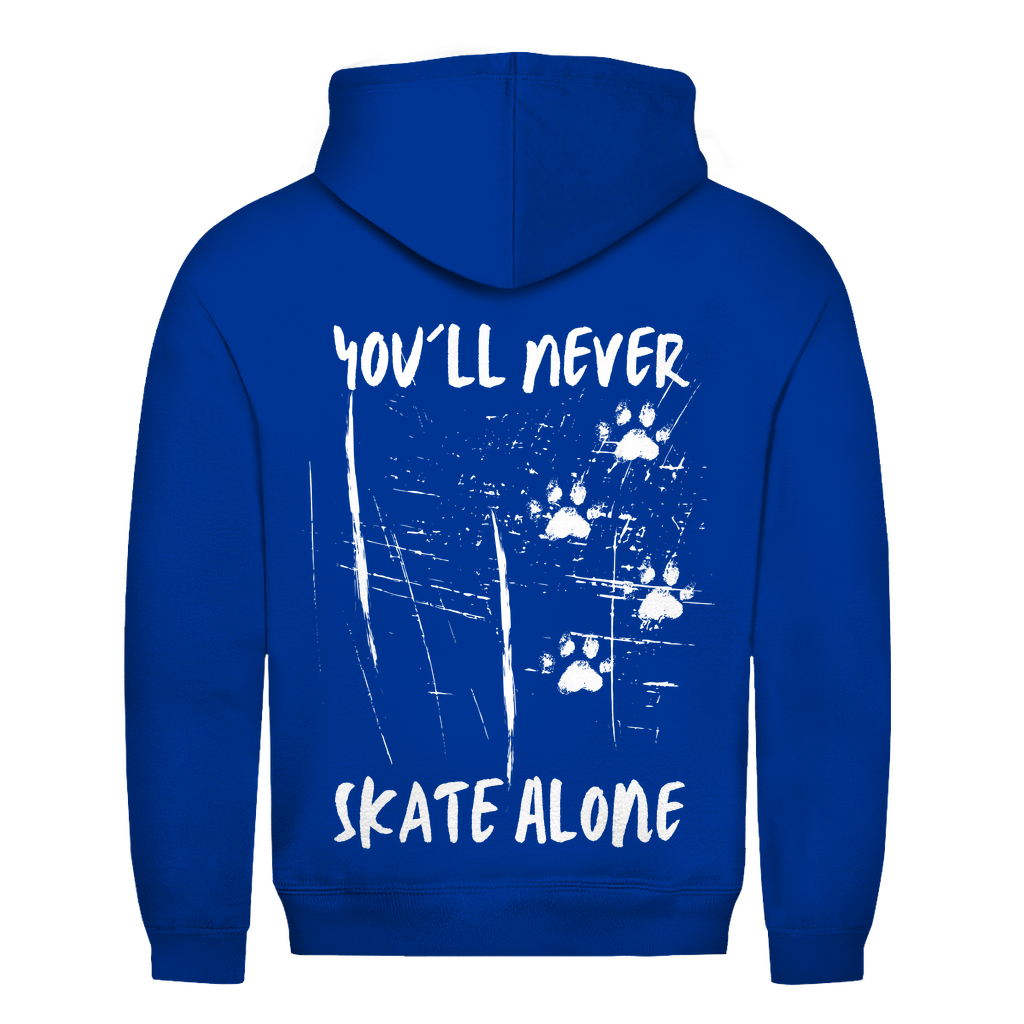 Unisex Hoodie NEVER SKATE ALONE (back)