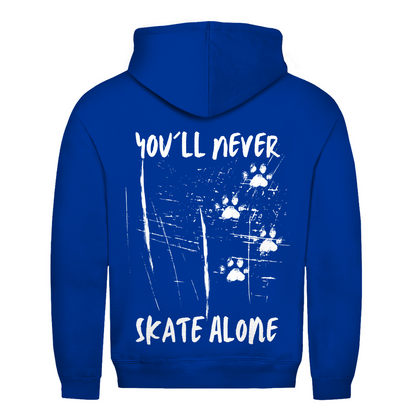Unisex Hoodie NEVER SKATE ALONE (back)