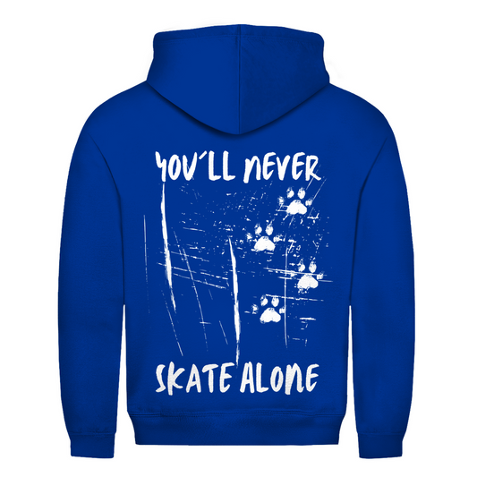 Unisex Hoodie NEVER SKATE ALONE (back)