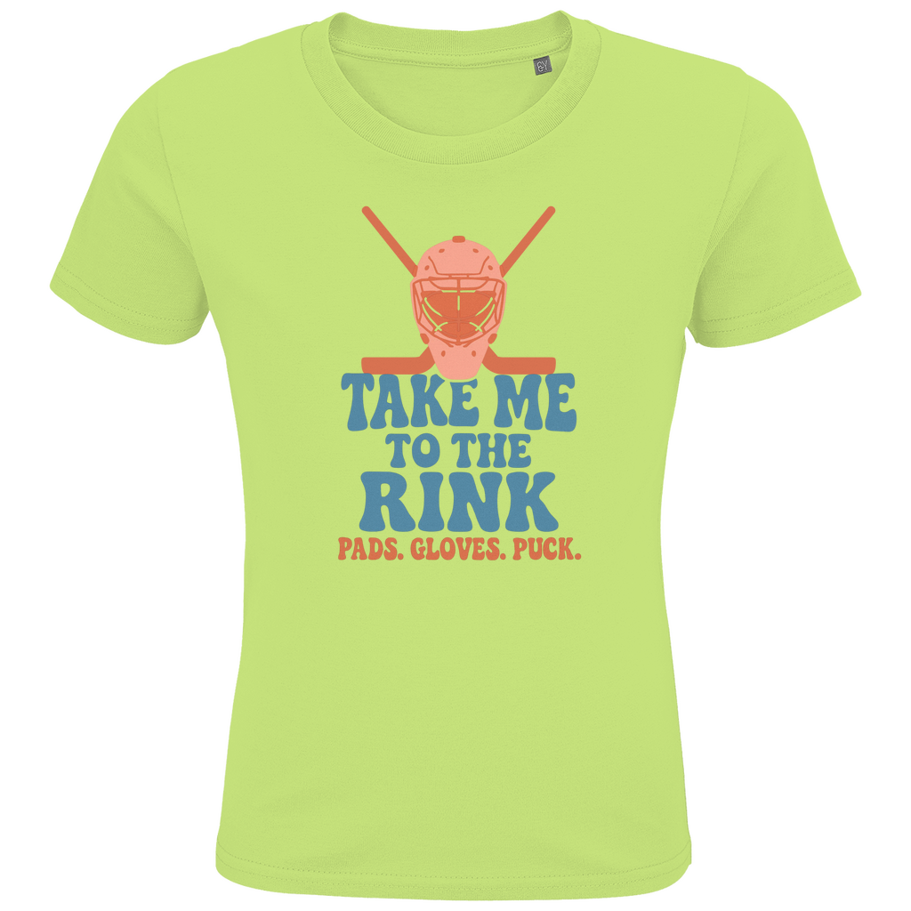 Kids T-Shirt TAKE ME TO THE RINK GOALIE
