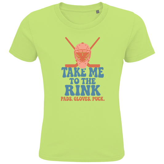 Kids T-Shirt TAKE ME TO THE RINK GOALIE