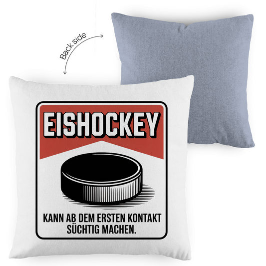 Kopfkissen zweifarbig  EISHOCKEY ZIGARETTENSCHACHTEL