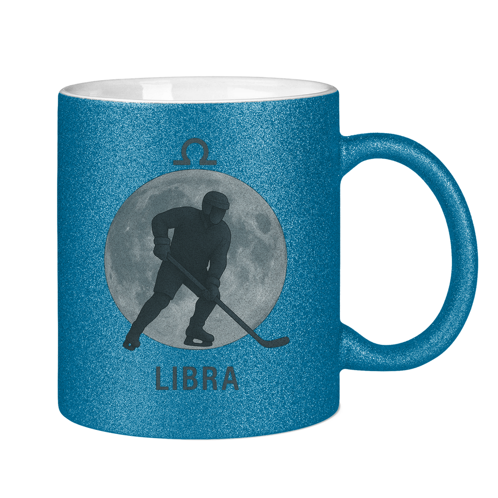 Glitzertasse STERNZEICHEN LIBRA / WAAGE