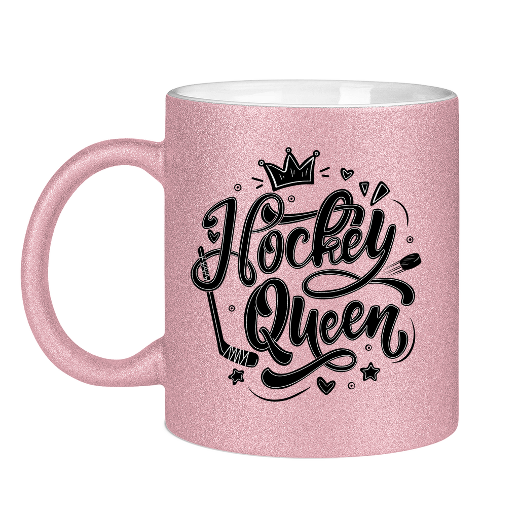 Glitzertasse HOCKEYQUEEN II