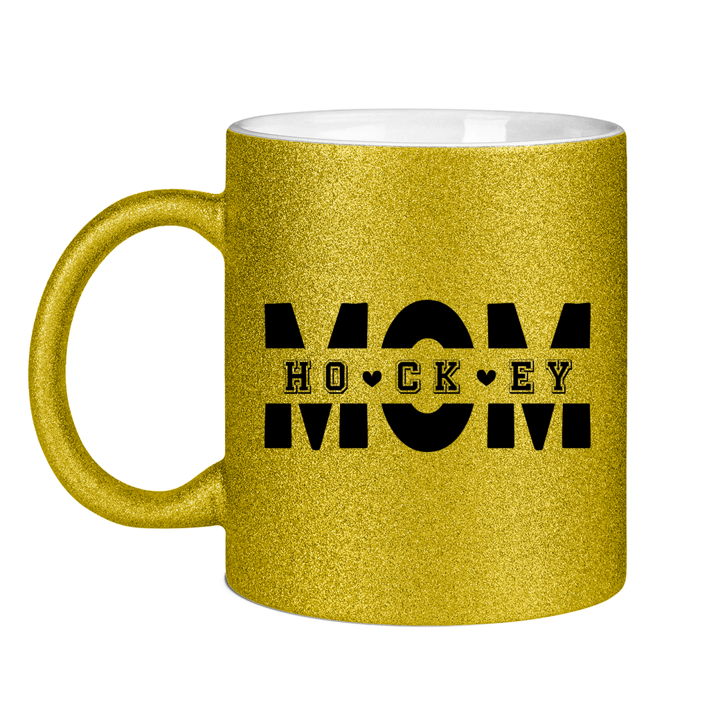 Glitzertasse HOCKEYMOM