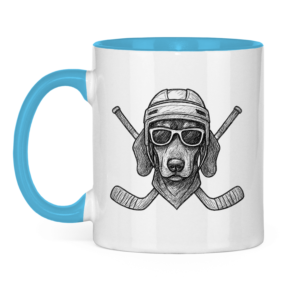 Tasse zweifarbig COOL HOCKEYDOG