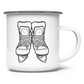 Emaille Tasse SKATES