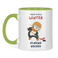 Tasse zweifarbig PINGU HOCKEY