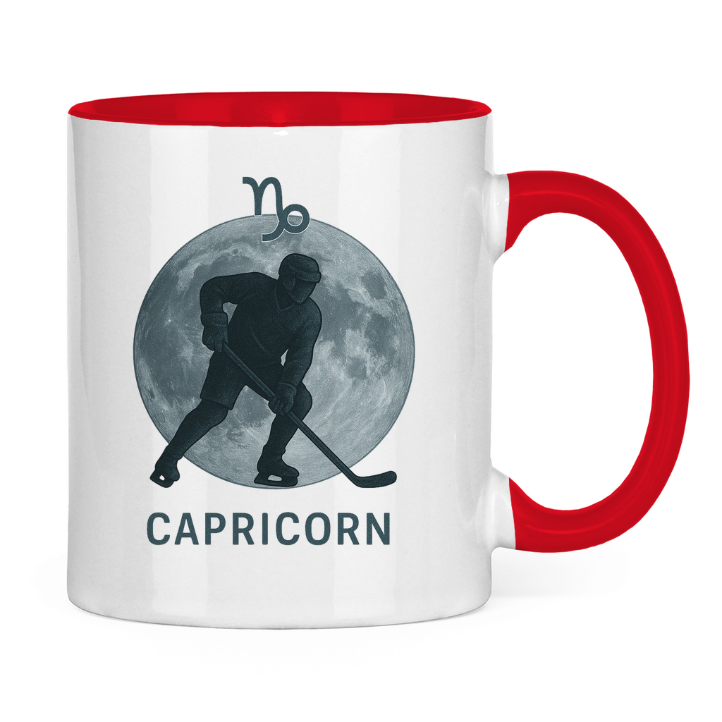 Tasse zweifarbig STERNZEICHEN CAPRICORN / STEINBOCK