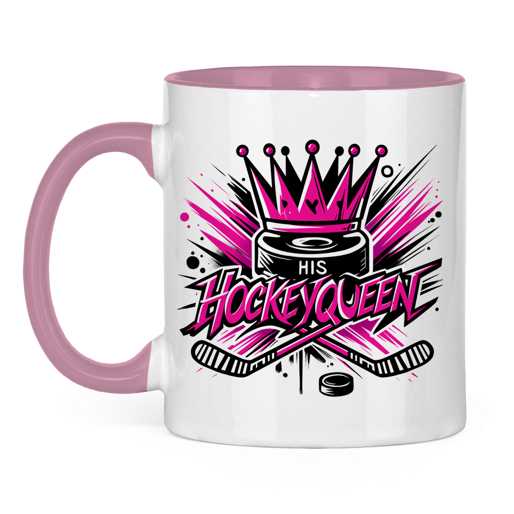 Tasse zweifarbig HIS HOCKEYQUEEN