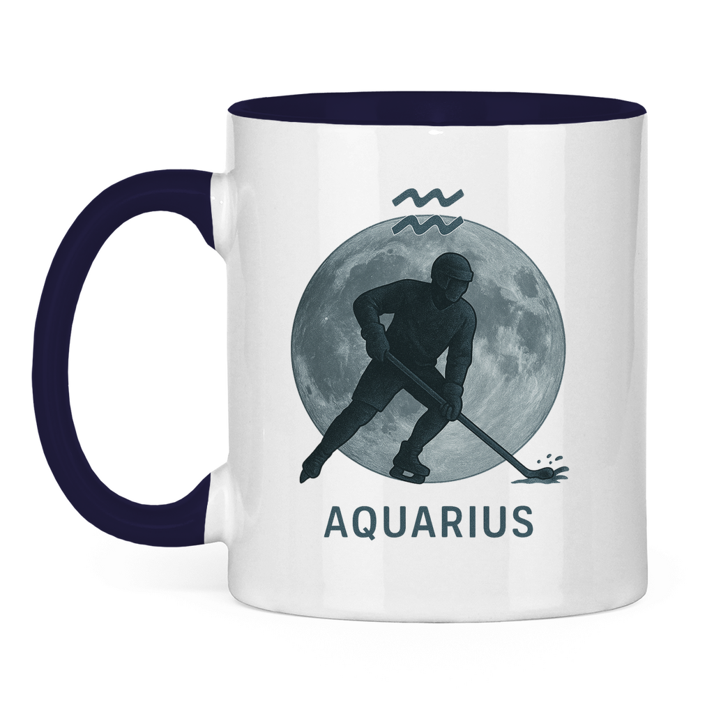Tasse zweifarbig STERNZEICHEN AQUARIUS / WASSERMANN