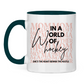 Tasse zweifarbig WORLD OF HOCKEY - MOM