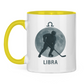 Tasse zweifarbig STERNZEICHEN LIBRA / WAAGE