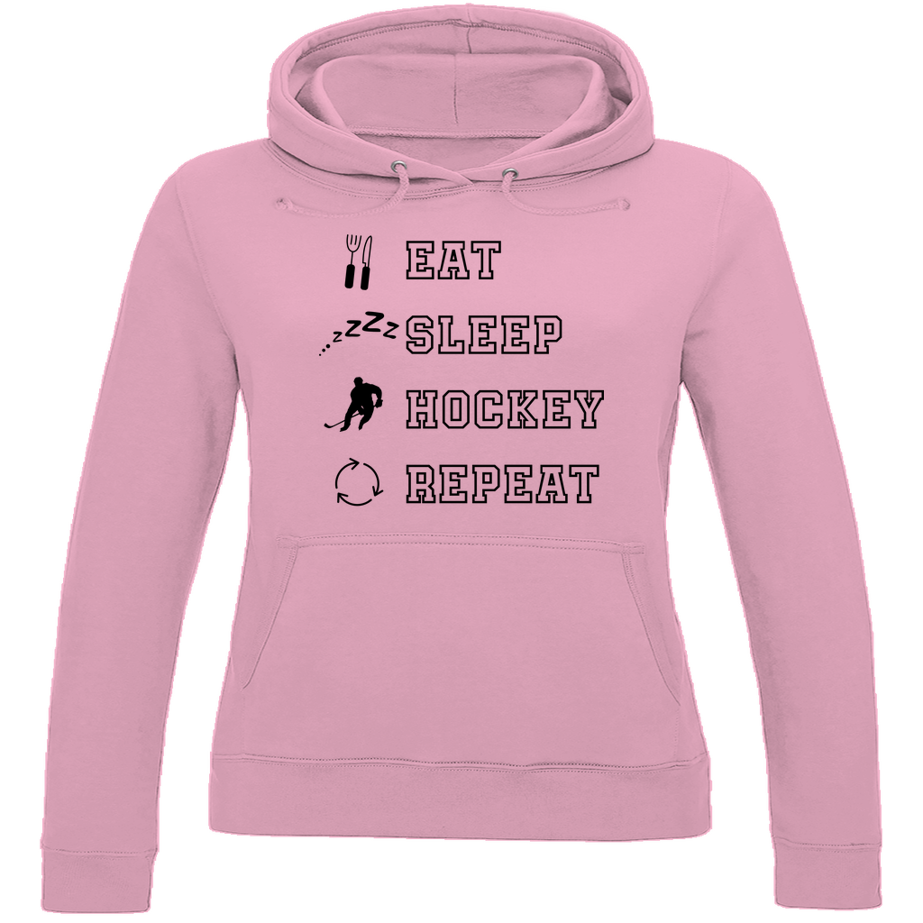 Ladies Hoodie EAT, SLEEP REPEAT