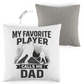 Kopfkissen zweifarbig HOCKEYDAD FAVORITE PLAYER
