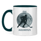 Tasse zweifarbig STERNZEICHEN AQUARIUS / WASSERMANN