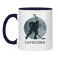 Tasse zweifarbig STERNZEICHEN CAPRICORN / STEINBOCK