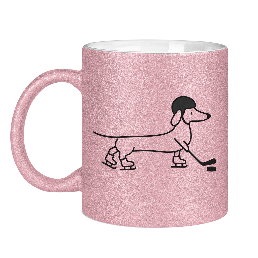 Glitzertasse HOCKEY DACKEL