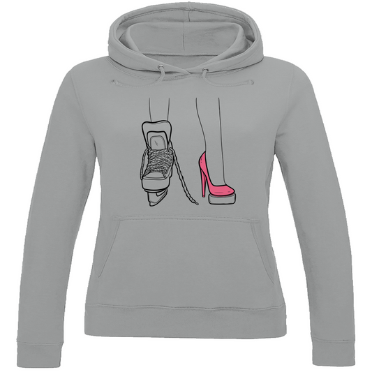 Ladies Hoodie SKATES & HEELS