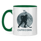 Tasse zweifarbig STERNZEICHEN CAPRICORN / STEINBOCK
