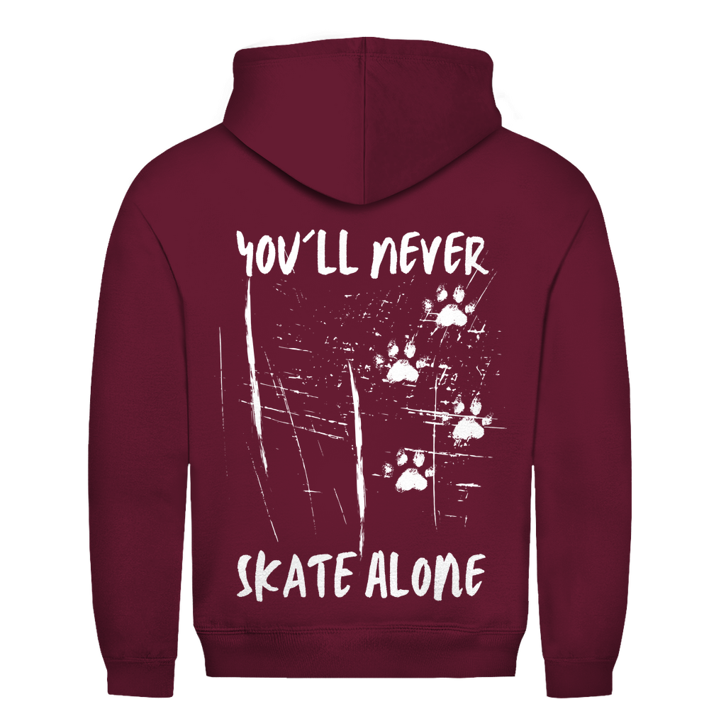 Unisex Hoodie NEVER SKATE ALONE (back)