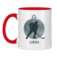Tasse zweifarbig STERNZEICHEN LIBRA / WAAGE