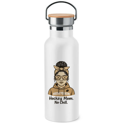Edelstahl-Trinkflasche HOCKEY MOM - NO CHILL