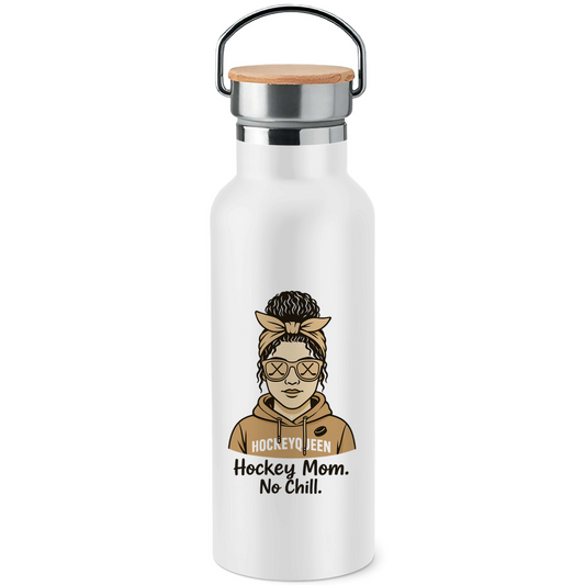 Edelstahl-Trinkflasche HOCKEY MOM - NO CHILL