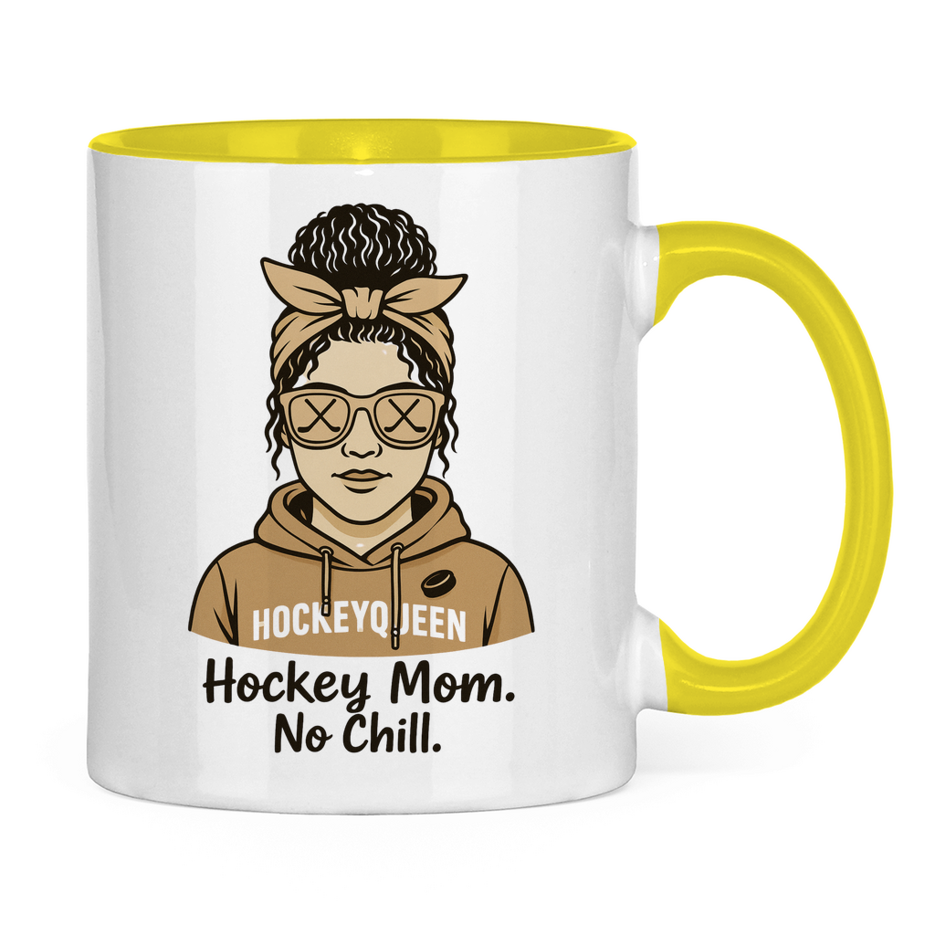Tasse zweifarbig HOCKEY MOM - NO CHILL