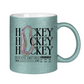 Glitzertasse HOCKEY MODERN