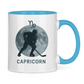 Tasse zweifarbig STERNZEICHEN CAPRICORN / STEINBOCK