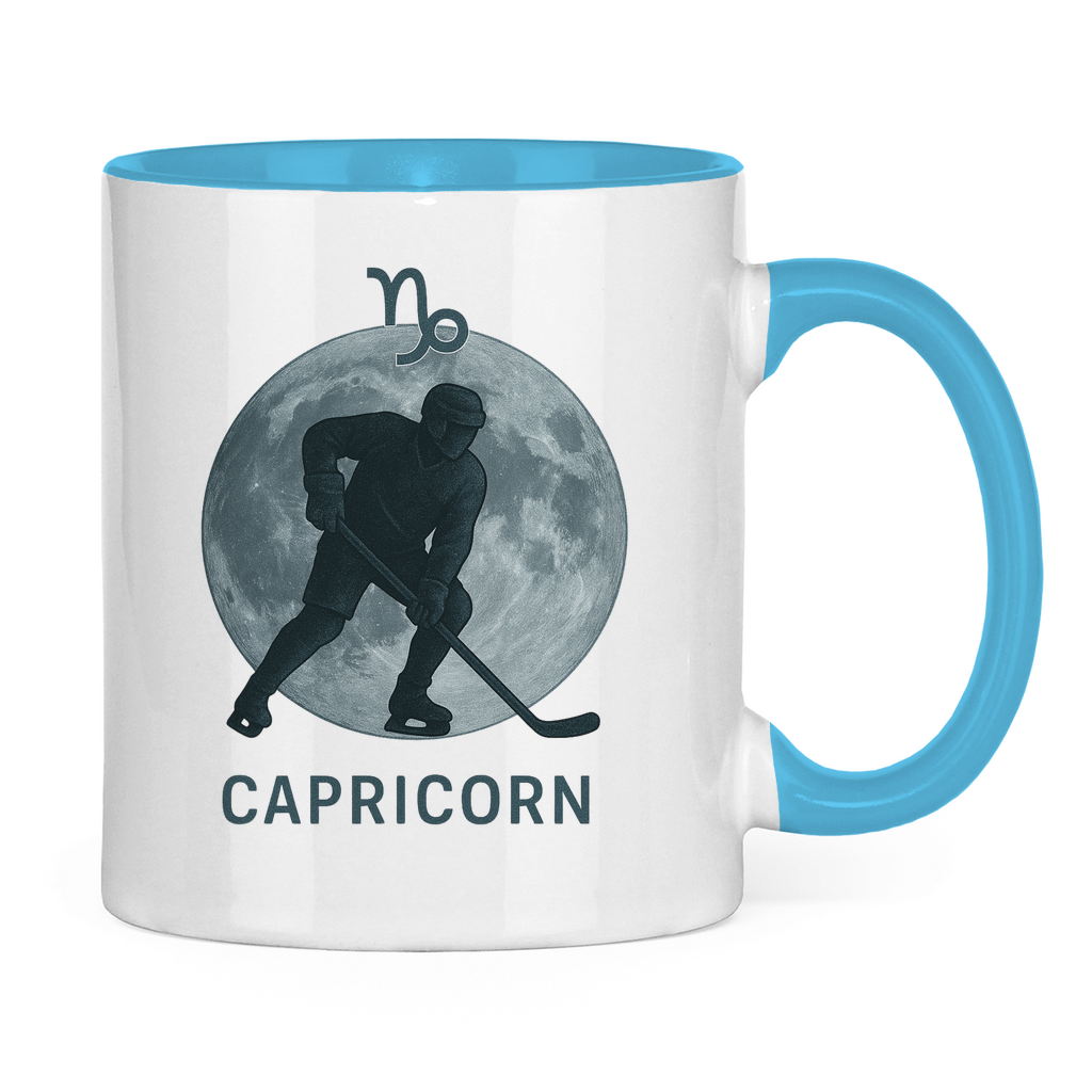 Tasse zweifarbig STERNZEICHEN CAPRICORN / STEINBOCK