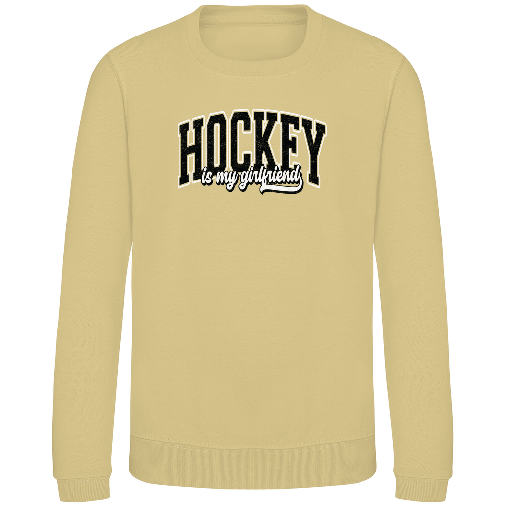 Kids Sweatshirt HOCKEY IS MY GIRLFRIEND