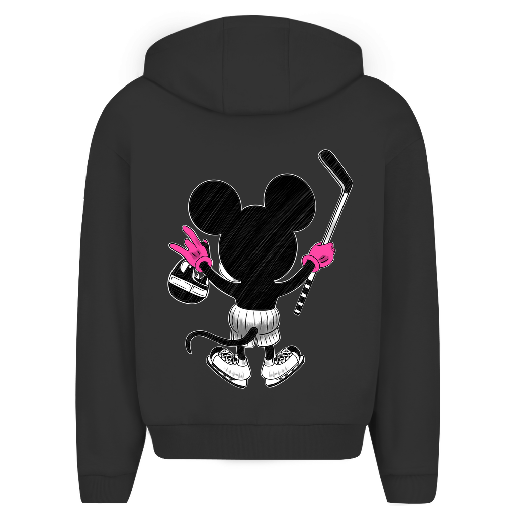 Oversize Zipper HOCKEYMOUSE PINK (back)