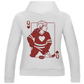 Ladies Hoodie  HOCKEY HERZKÖNIGIN (front&back)