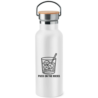 Edelstahl-Trinkflasche PUCK ON THE ROCKS