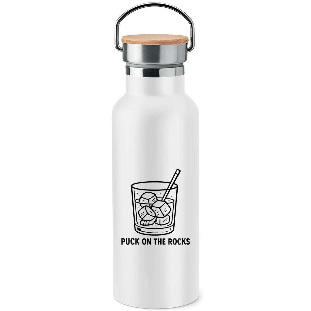 Edelstahl-Trinkflasche PUCK ON THE ROCKS