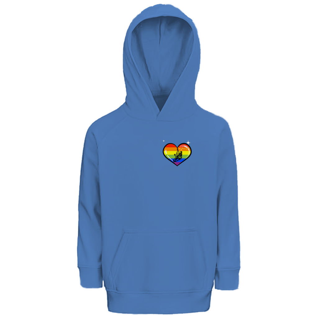 Kids Hoodie RAINBOW SKATE HEART