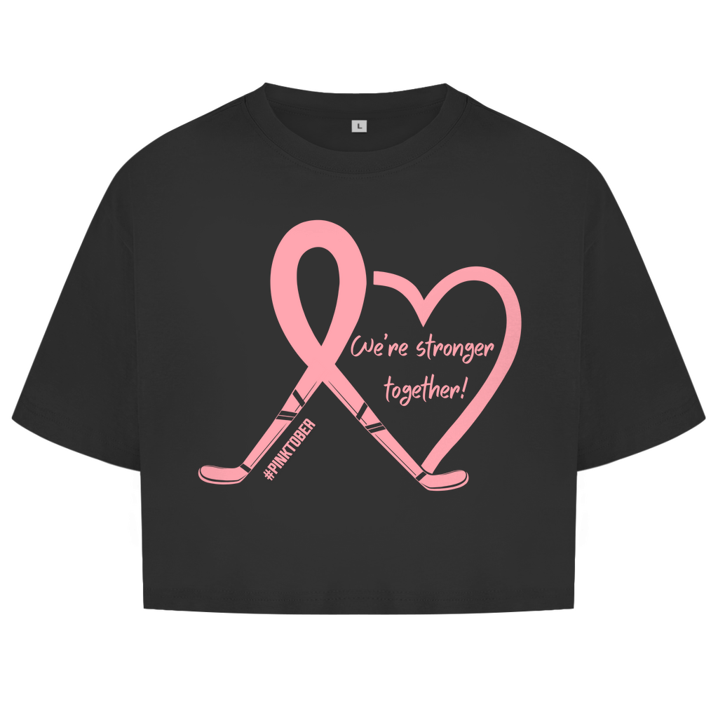 Ladies Crop Top PINKTOBER STRONGER TOGETHER