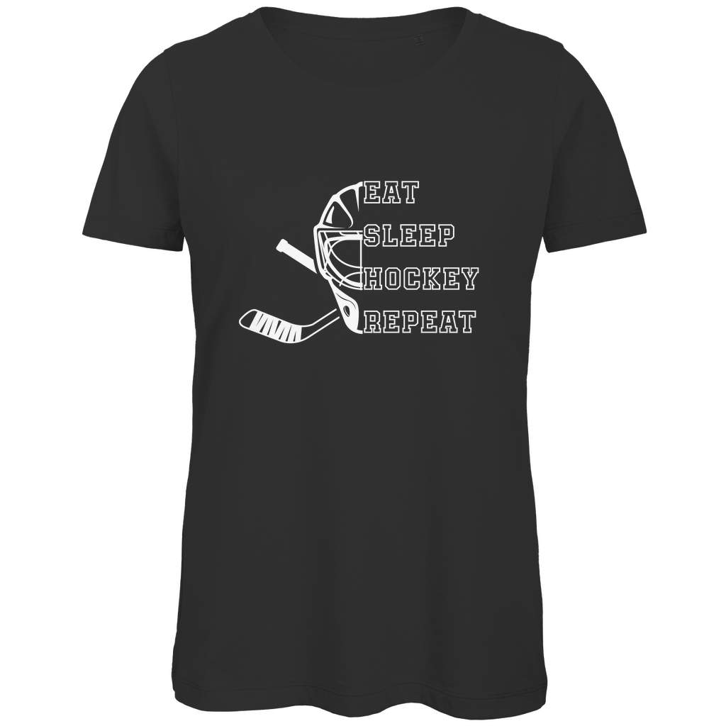 Ladies T-Shirt EAT, SLEEP GOALIE