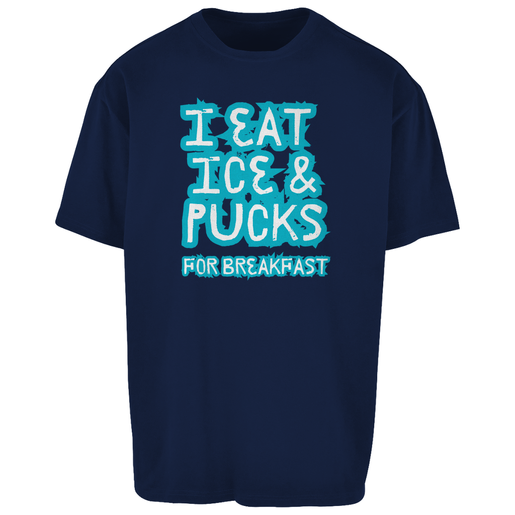 Oversize T-Shirt ICE & PUCKS FOR BREAKFAST