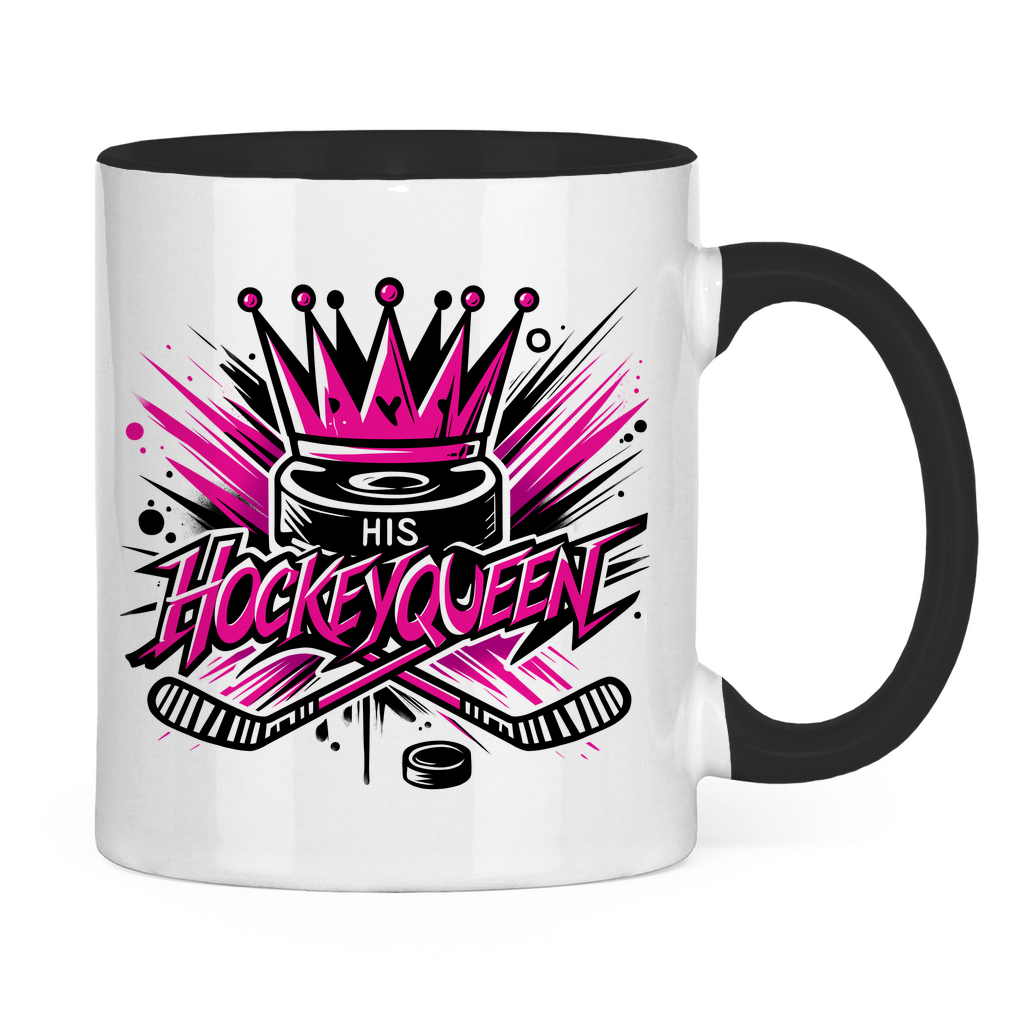 Tasse zweifarbig HIS HOCKEYQUEEN