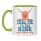 Tasse zweifarbig TAKE ME TO THE RINK GOALIE